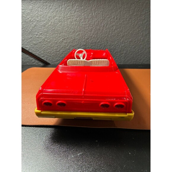 WWE Wrestling Action Figure Car Red Gold Flame Convertible Low Rider Toy - Picture 4 of 10